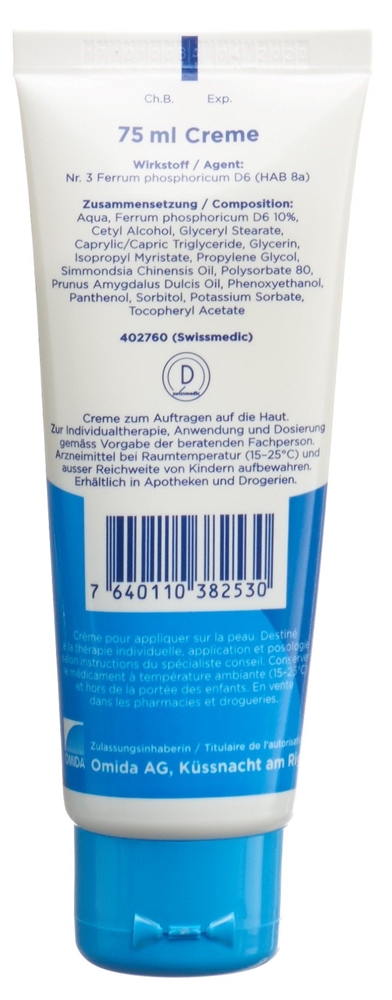 OMIDA SCHÜSSLER Nr3 Ferr phos Creme D 6 Tb 75 ml