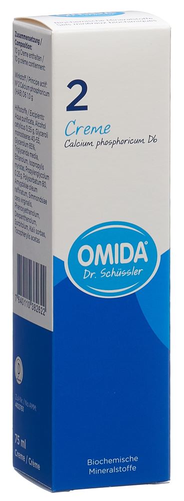 OMIDA SCHÜSSLER Nr2 Calc phos Creme D 6 Tb 75 ml