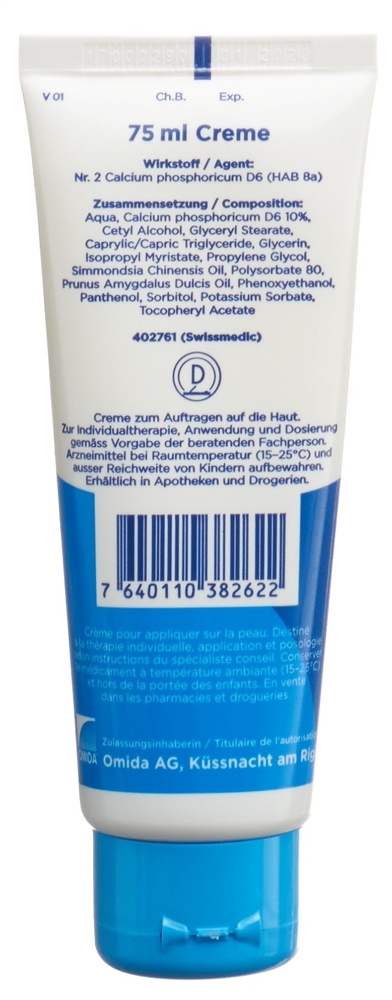 OMIDA SCHÜSSLER Nr2 Calc phos Creme D 6 Tb 75 ml