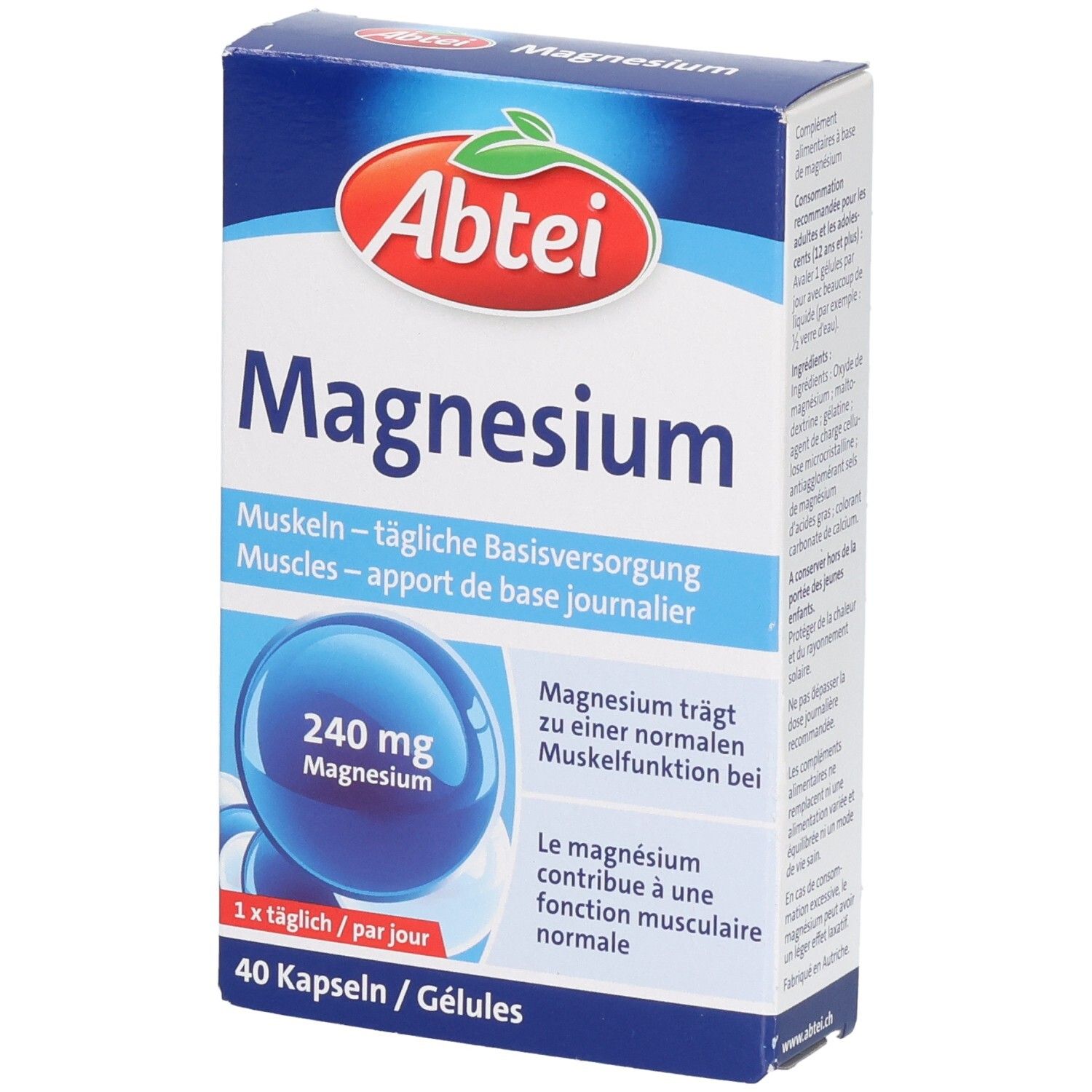 ABTEI Magnesium Kaps 240 mg TF CH 40 Stk