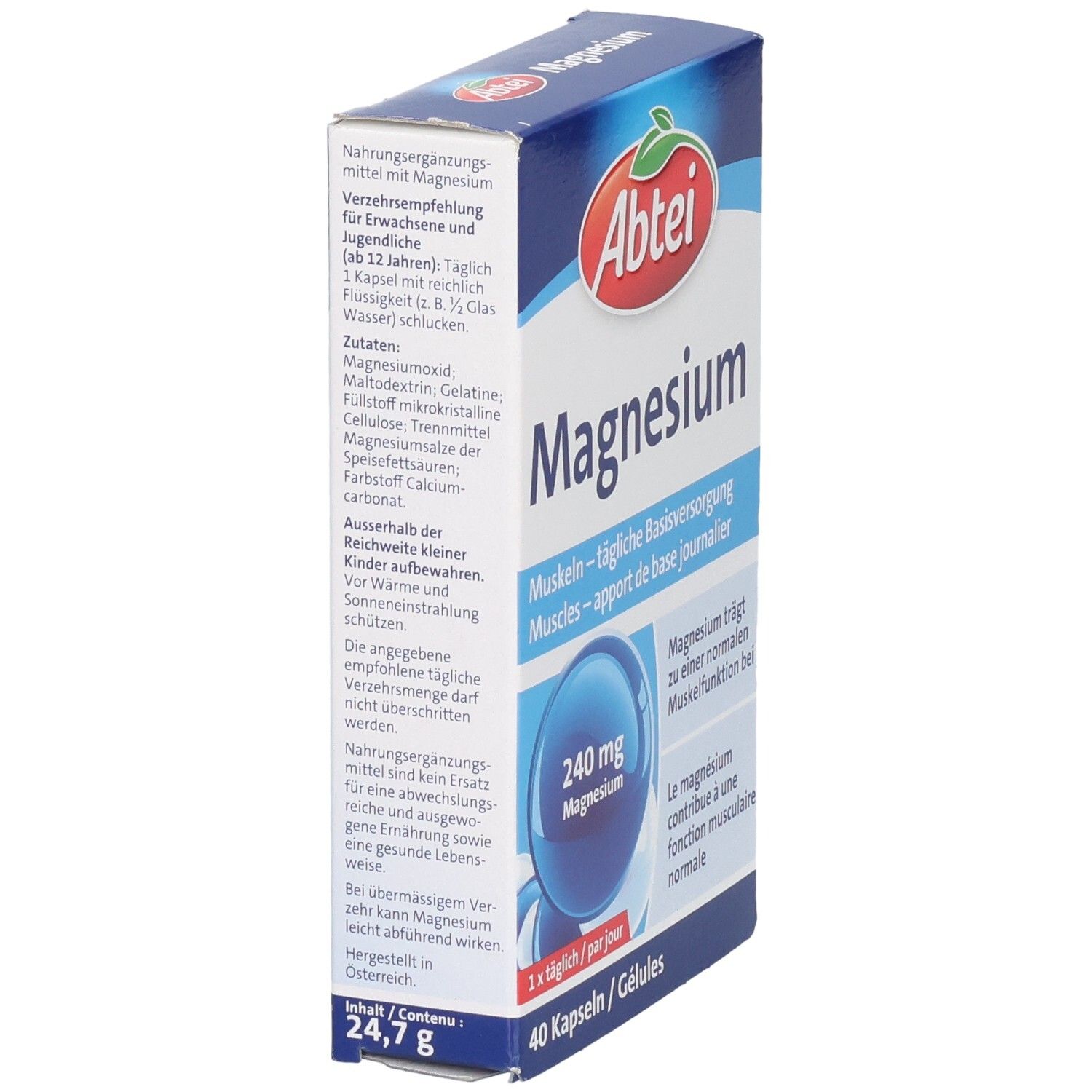 ABTEI Magnesium Kaps 240 mg TF CH 40 Stk
