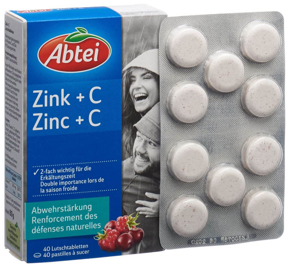 ABTEI Zink + C Lutschtabl 40 Stk