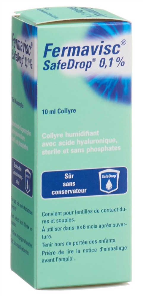 FERMAVISC SafeDrop Gtt Opht 0.1 % Fl 10 ml