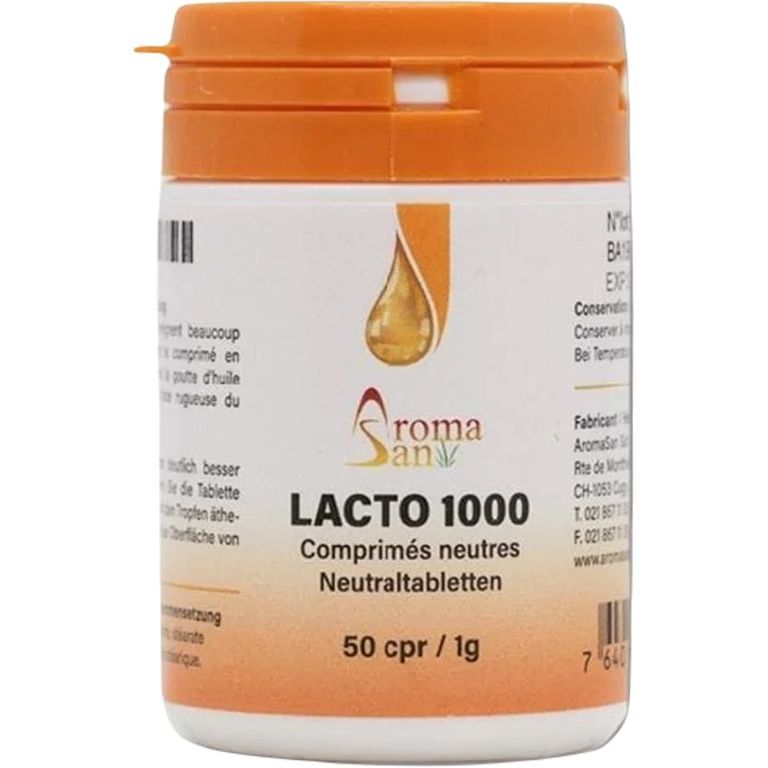 AROMASAN Lacto 1000 Tabl für ätherische Öle 50 Stk