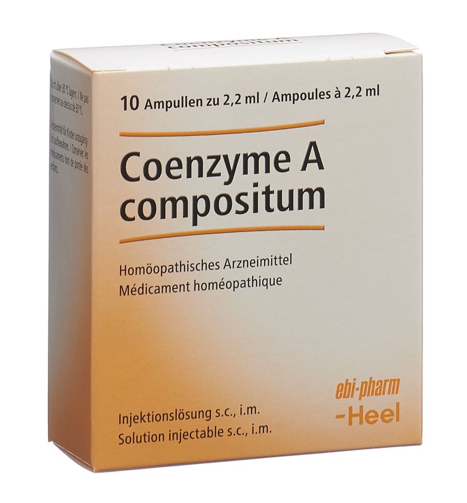 COENZYME A COMP Heel Inj Lös 10 Amp 2.2 ml