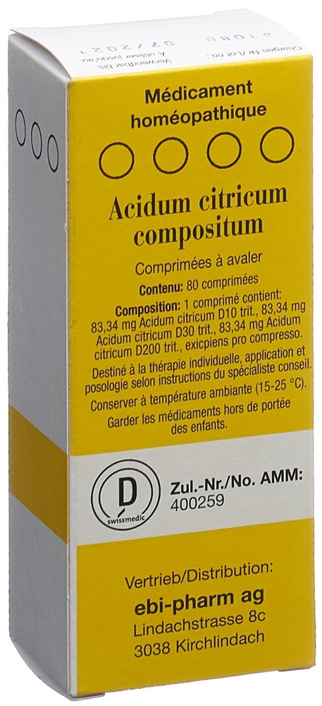 SANUM Acidum citricum comp Tabl 80 Stk