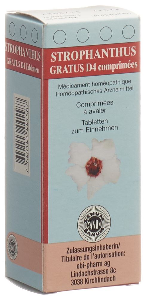 STROPHANTUS GRATUS Tabl D 4 80 Stk