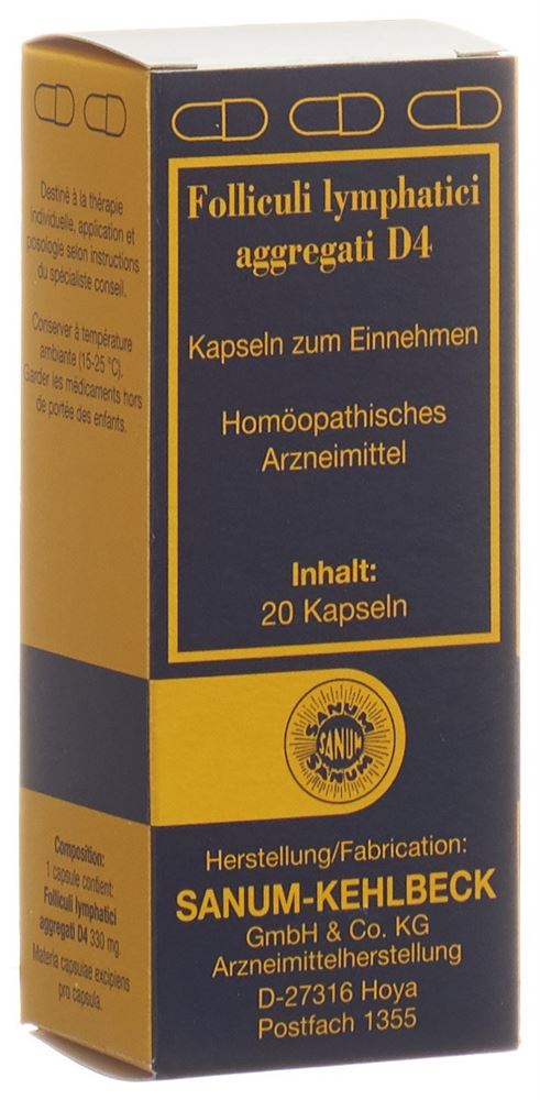 SANUM Folliculi lymphatic aggregat Kaps D 4 20 Stk