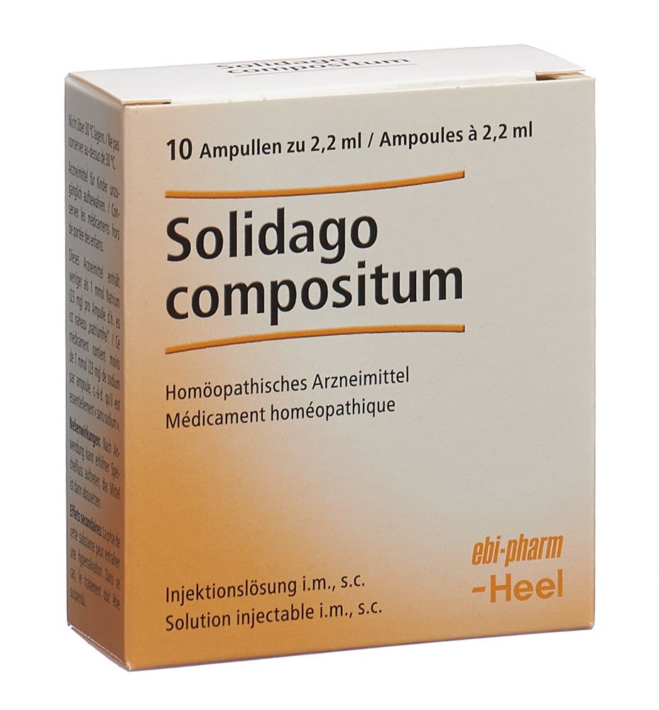 SOLIDAGO COMP Heel Inj Lös 10 Amp 2.2 ml