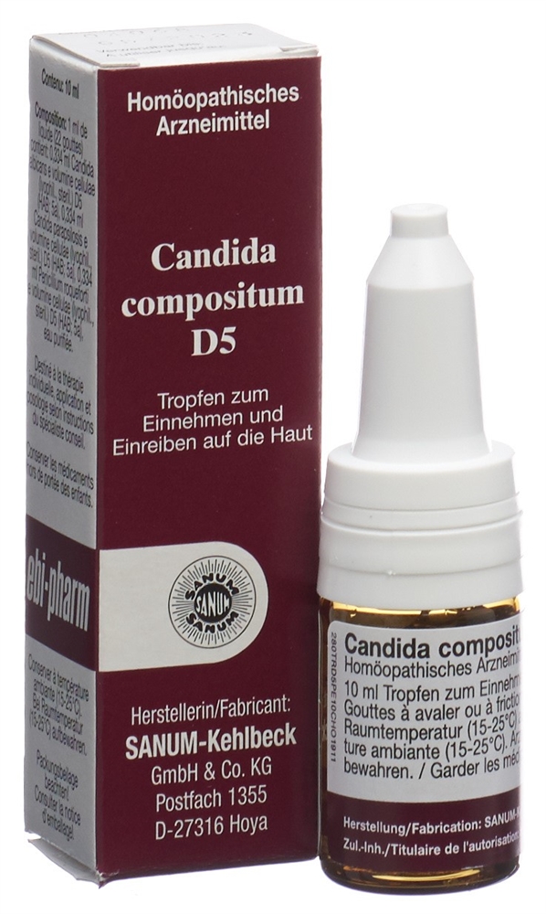 SANUM Candida compositum Tropfen D 5 Fl 10 ml
