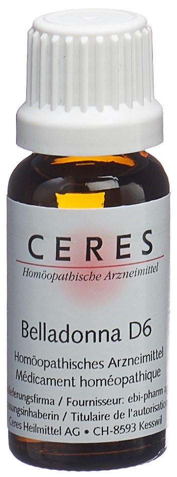 CERES Belladonna D 6 Dilution Fl 20 ml