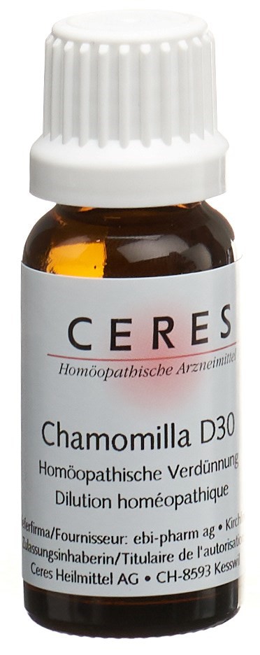 CERES Chamomilla D 30 Dilution Fl 20 ml