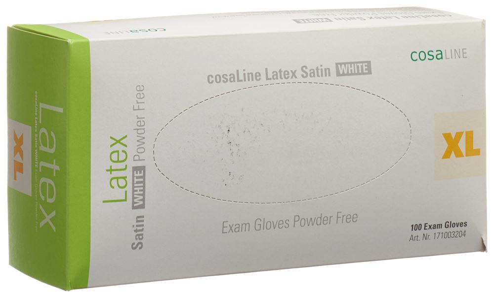 COSALINE Gants examen XL Latex Sat bl no p 100 pce