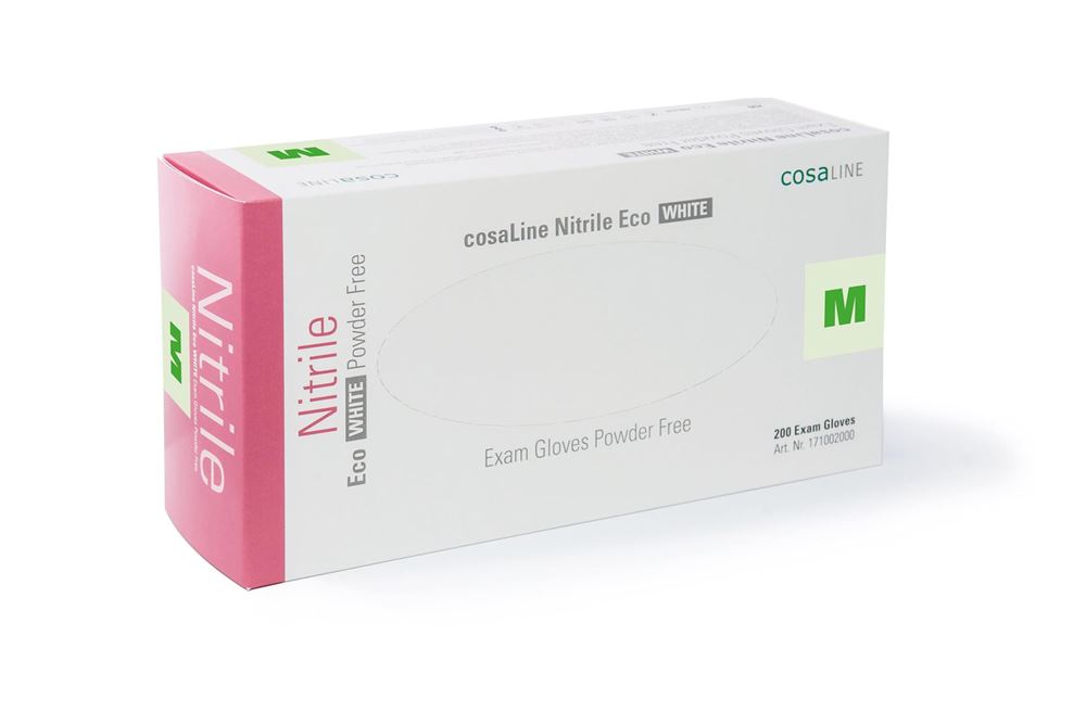 COSALINE Gants examen M Nit Eco blanc no p 200 pce