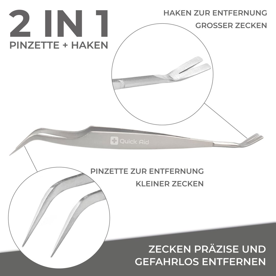QUICK AID 2 in 1 Zeckenentferner Etui