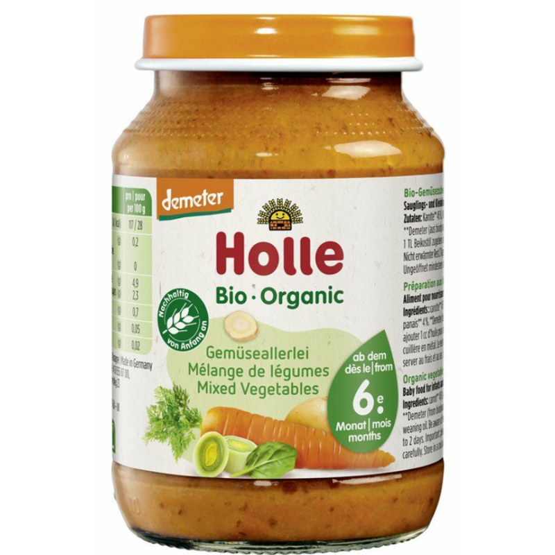 HOLLE Gemüseallerlei Glas 190 g