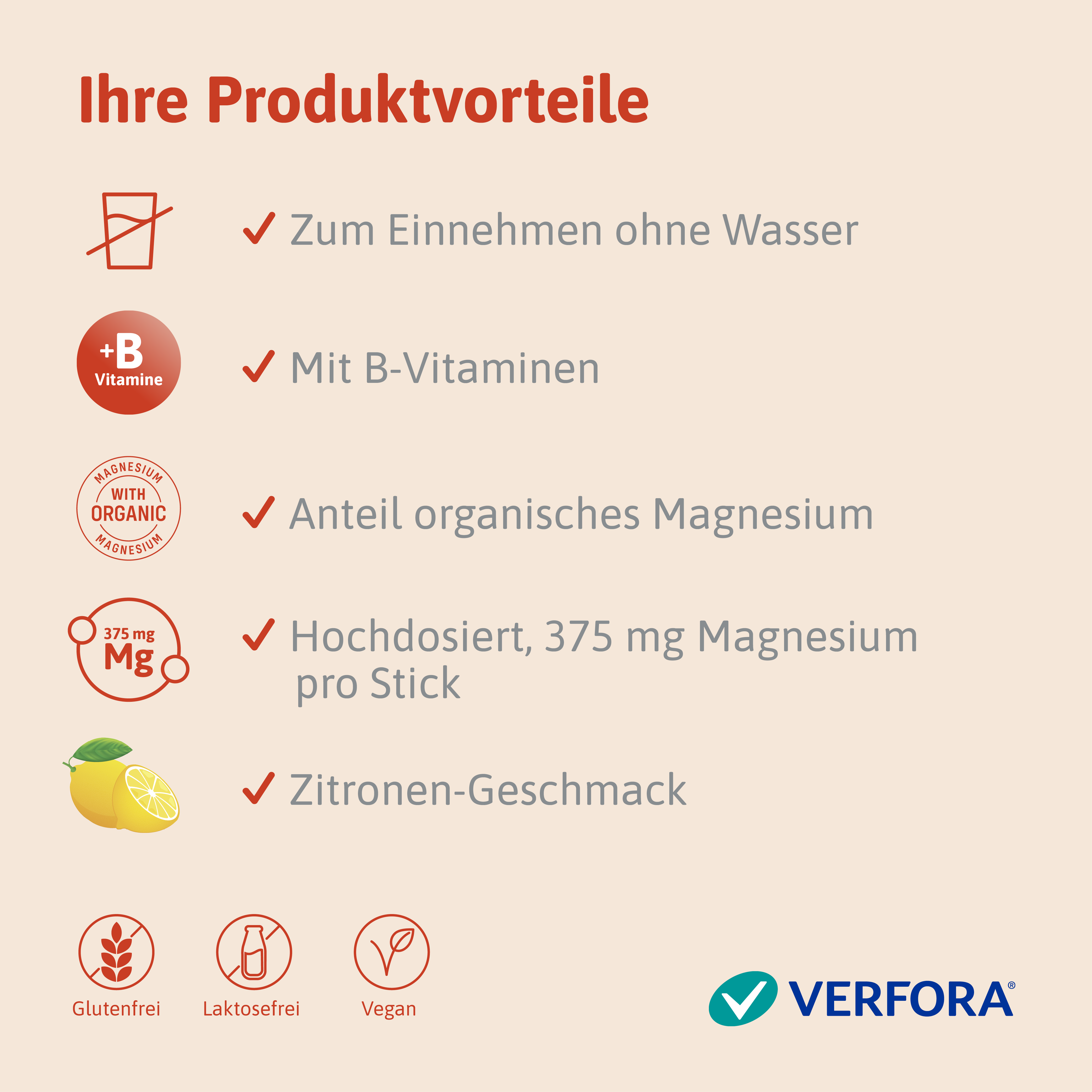 VERACTIV Magnesium Direct+ Zitrone Stick 30 Stk