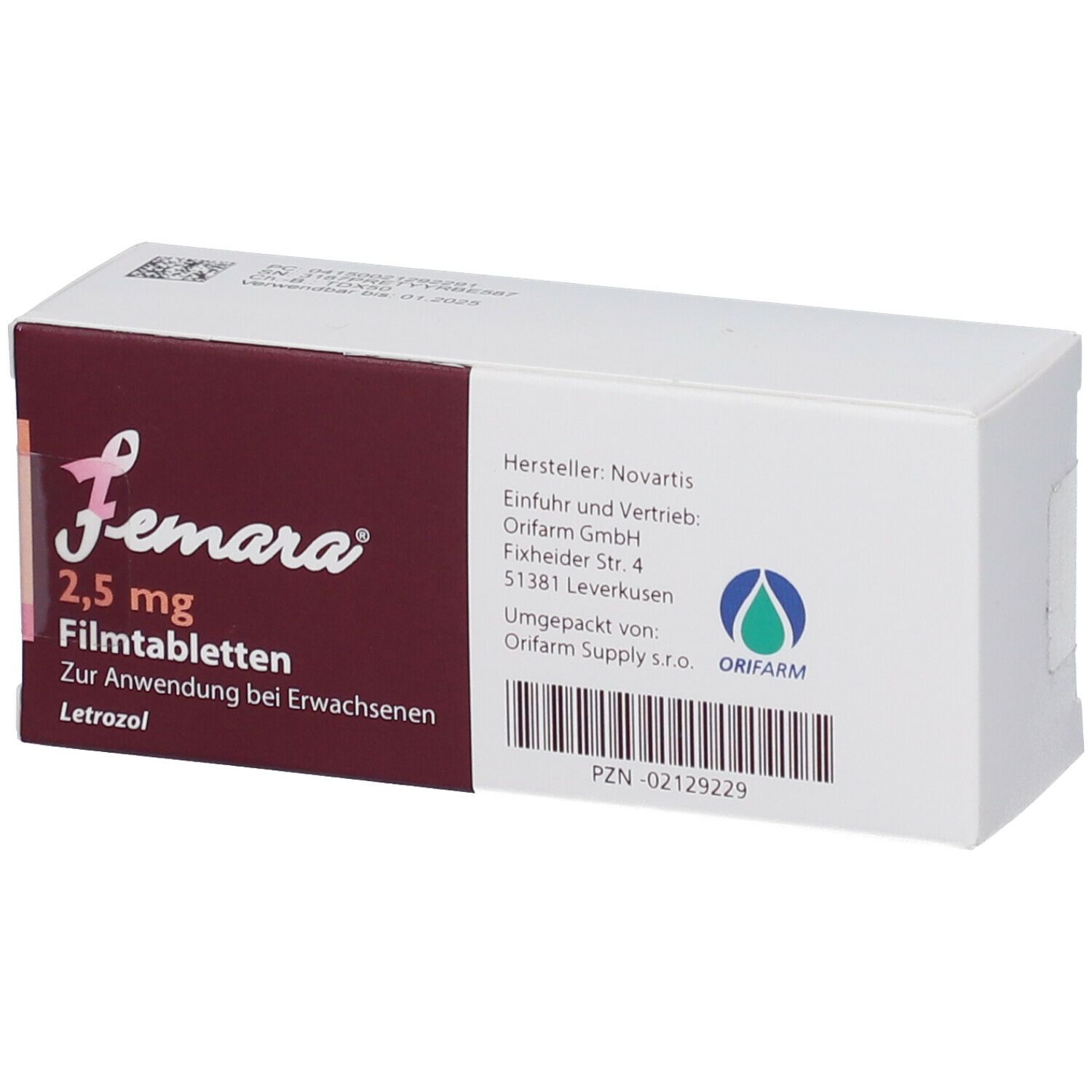 FEMARA (IP-APS) cpr pell 2.5 mg 100 pce