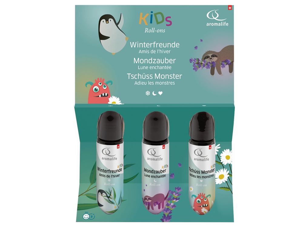 AROMALIFE Geschenkset Kids Roll-on 3er Set