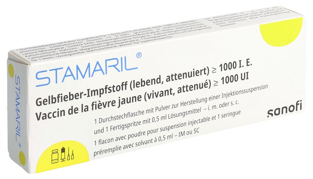 STAMARIL vaccin subst sèche c solv flac
