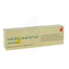 HAVRIX 1440 susp inj (n ser pré) ser pré 1 ml