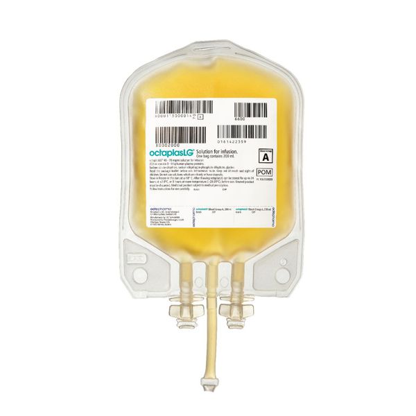 OCTAPLASLG groupe sanguin AB sol perf 10 x 200 ml