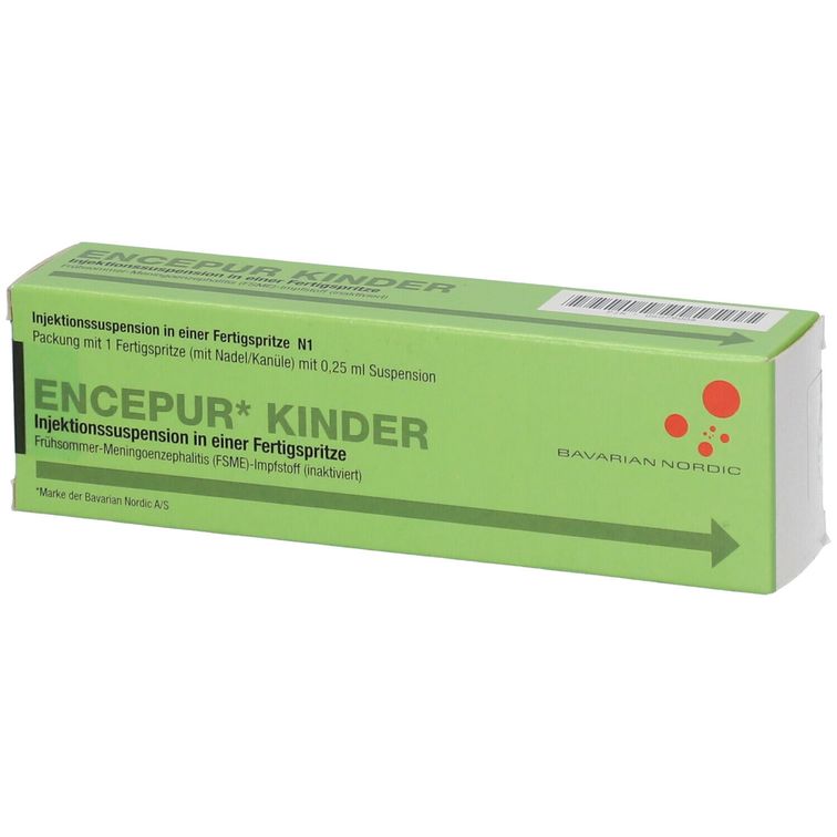 ENCEPUR N susp inj enf s aiguil 10 ser pré 0.25 ml