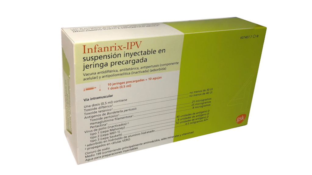 Infanrix DTPa-IPV, susp inj 0.5 ml (ancien), ser prê 1 dos
