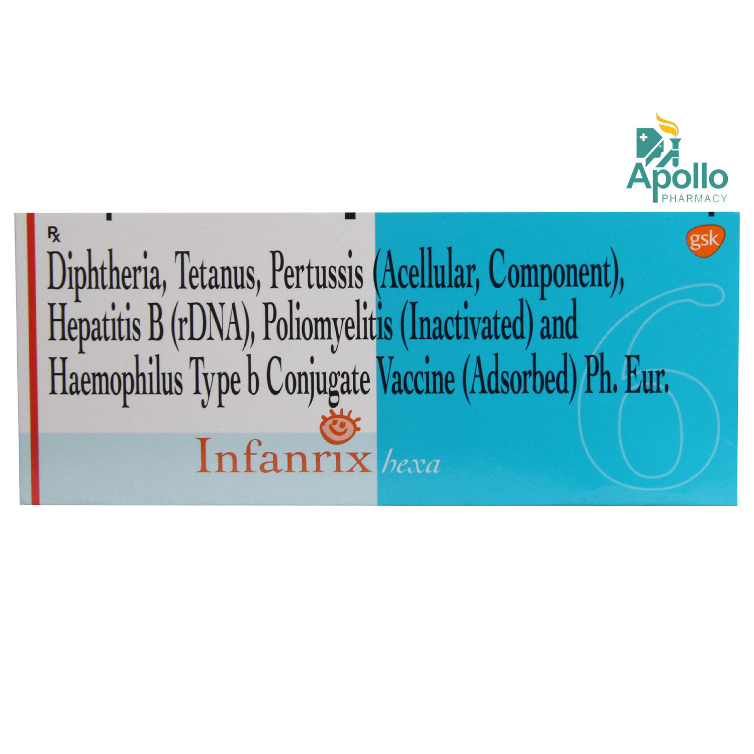 Infanrix hexa, susp inj 0.5 ml (ancien), ser prê 1 dos