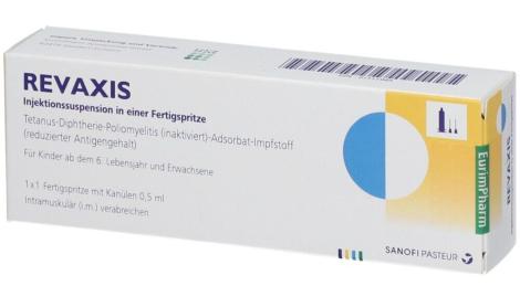 REVAXIS susp inj av 1 aiguille 10 ser pré 0.5 ml