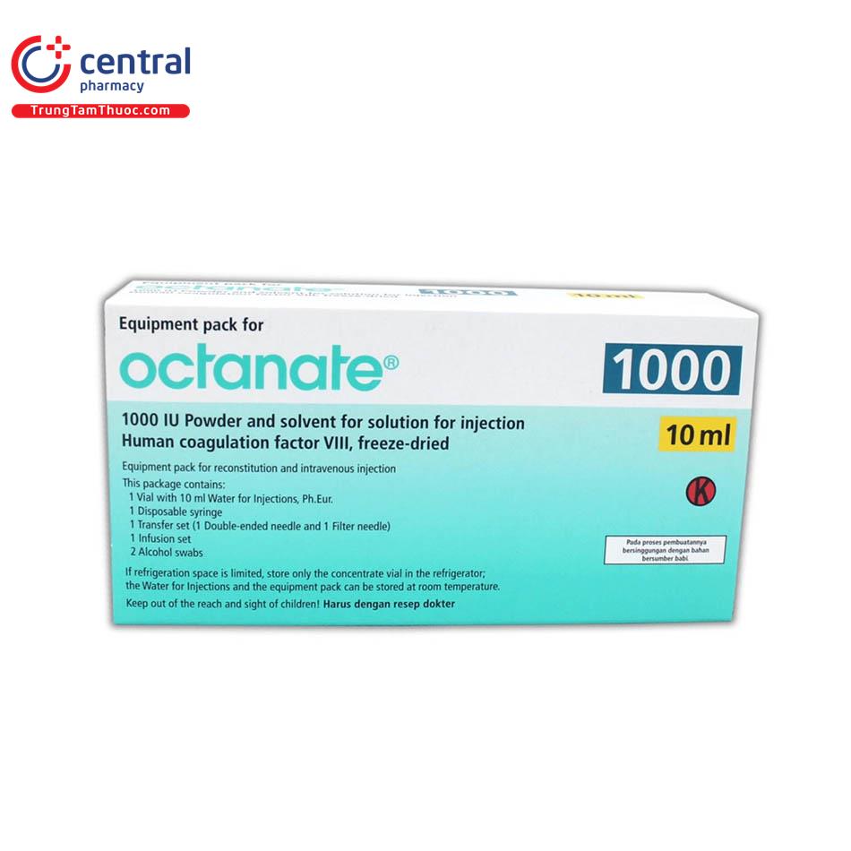 OCTANATE subst sèche 1000 UI c solv+set applicat