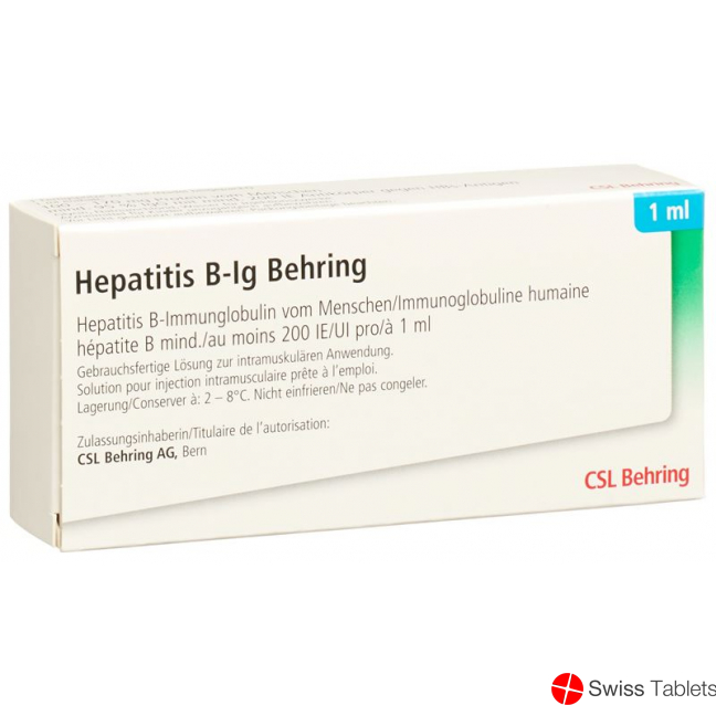HEPATITIS B-IG Behring 200 UI ser pré