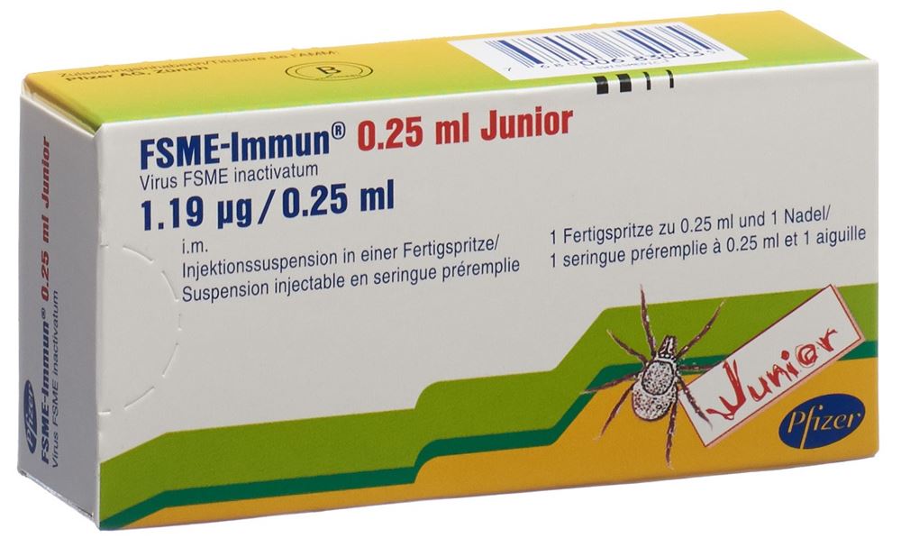 FSME-IMMUN Junior susp inj aig sép ser pré 0.25 ml