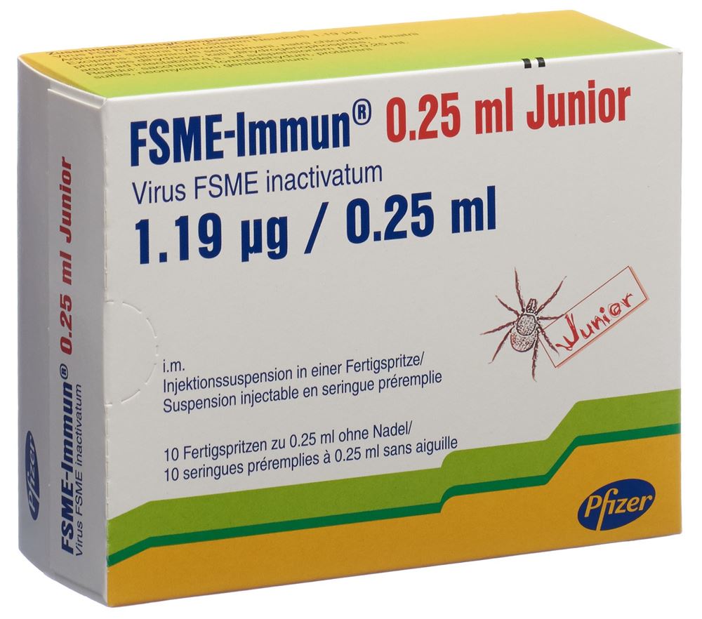 FSME-IMMUN Junior susp inj s ai 10 ser pré 0.25 ml