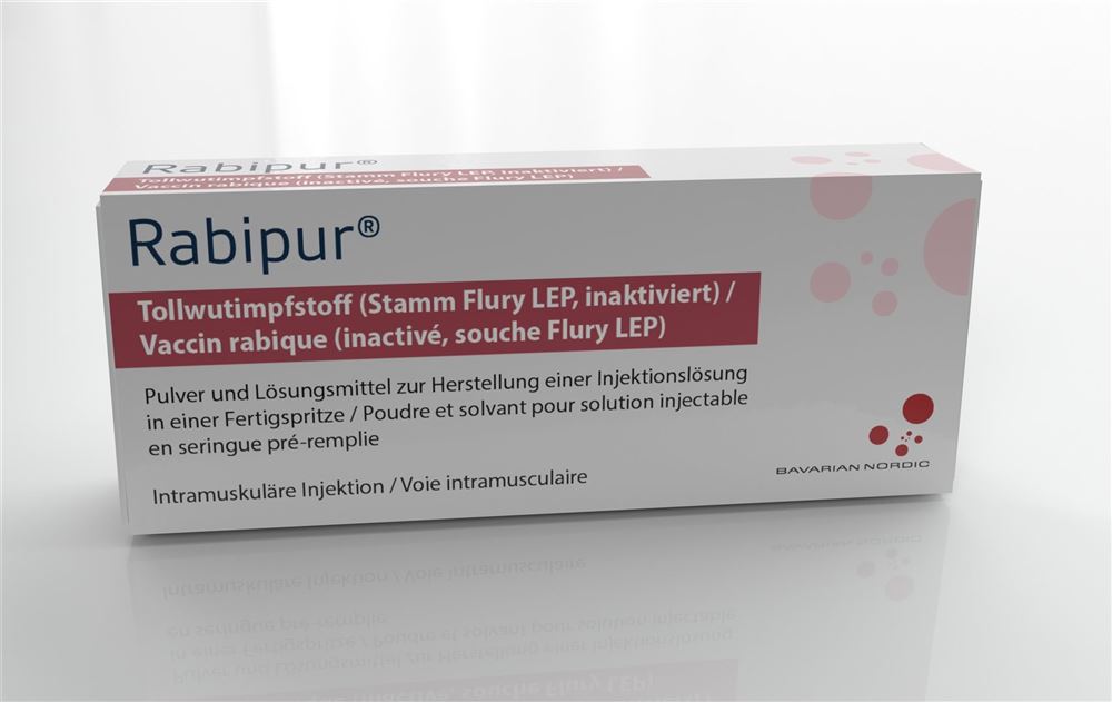 RABIPUR vaccin rabique c solv ser pré 1 ml