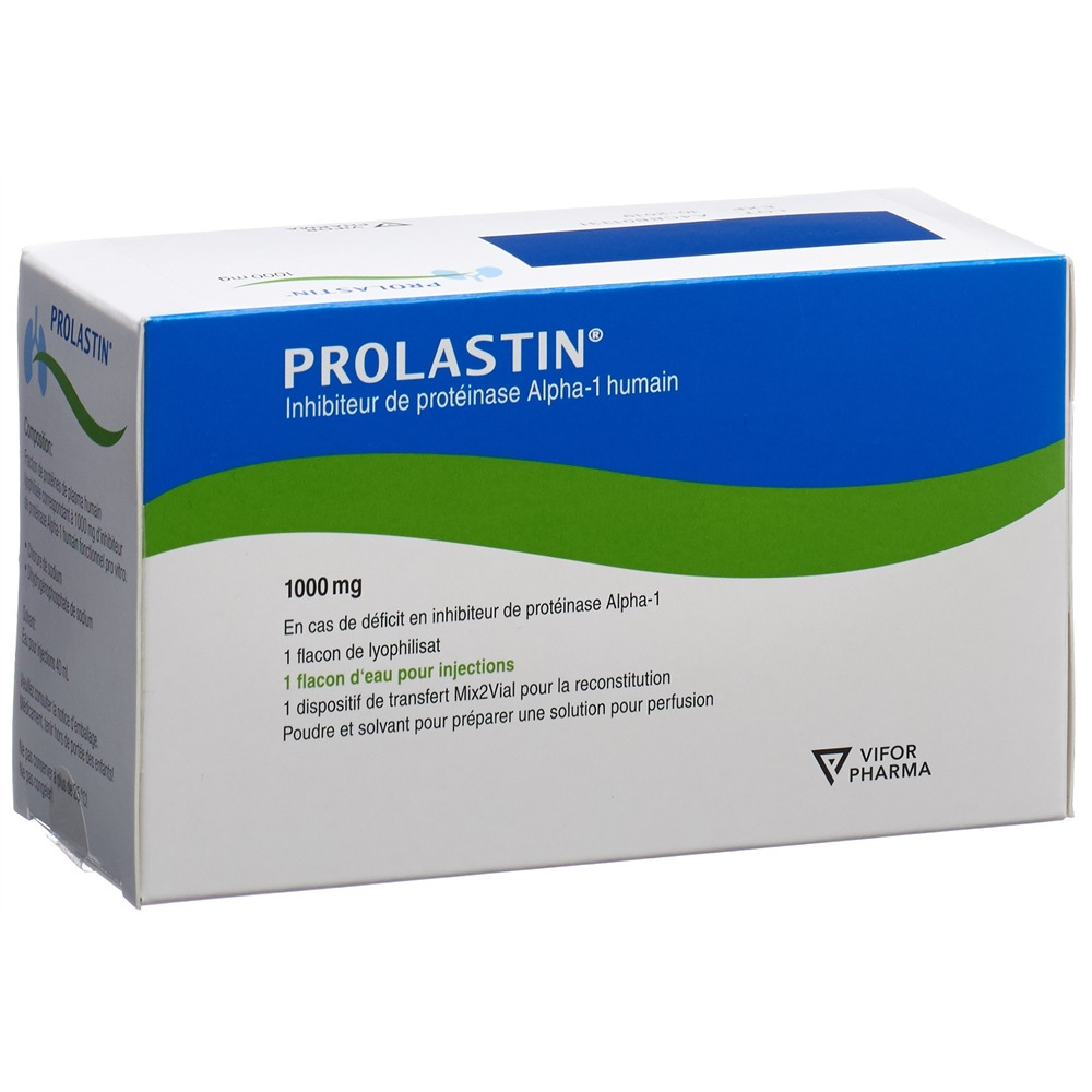 PROLASTIN subst sèche 1 g c solv incl Mix2Vial set