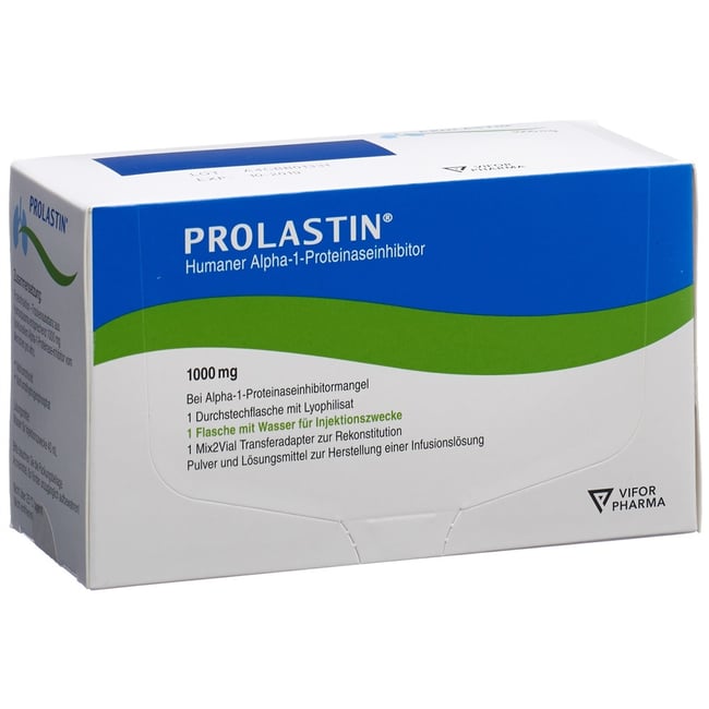 PROLASTIN subst sèche 1 g c solv incl Mix2Vial set