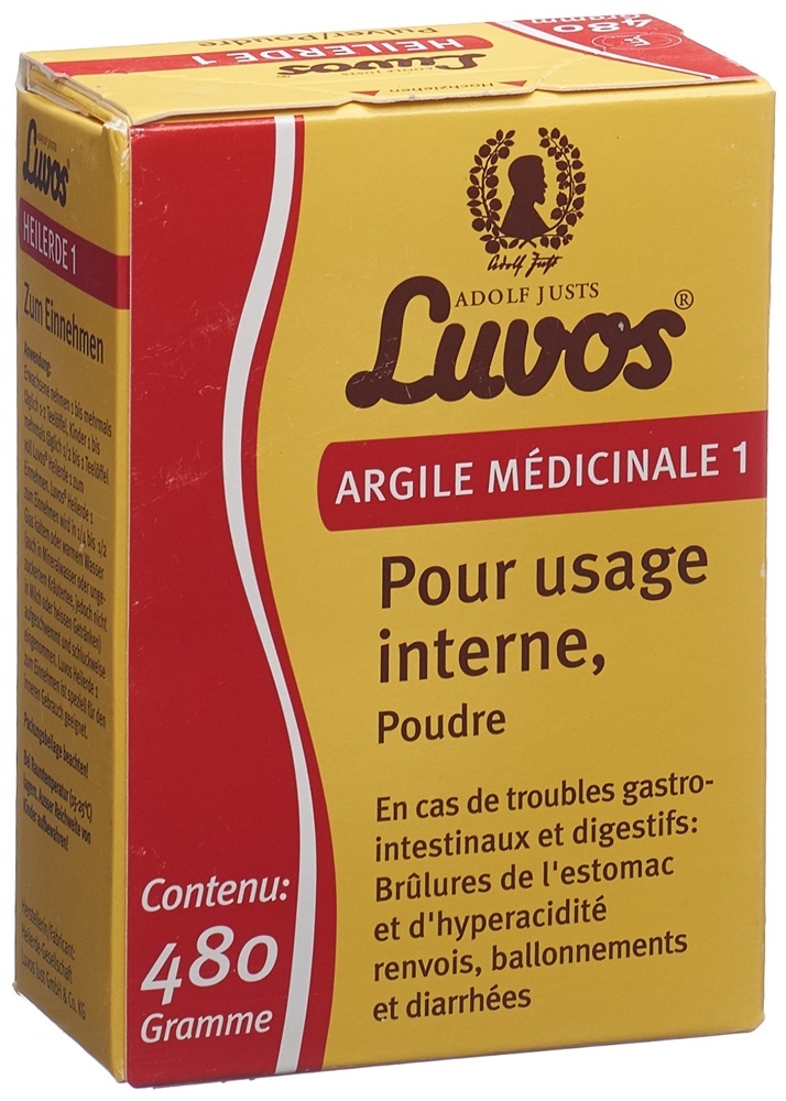 LUVOS argile médicinale 1 interne pdr 480 g