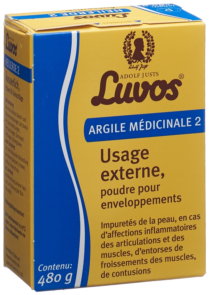 LUVOS argile médicinale 2 externe pdr 480 g