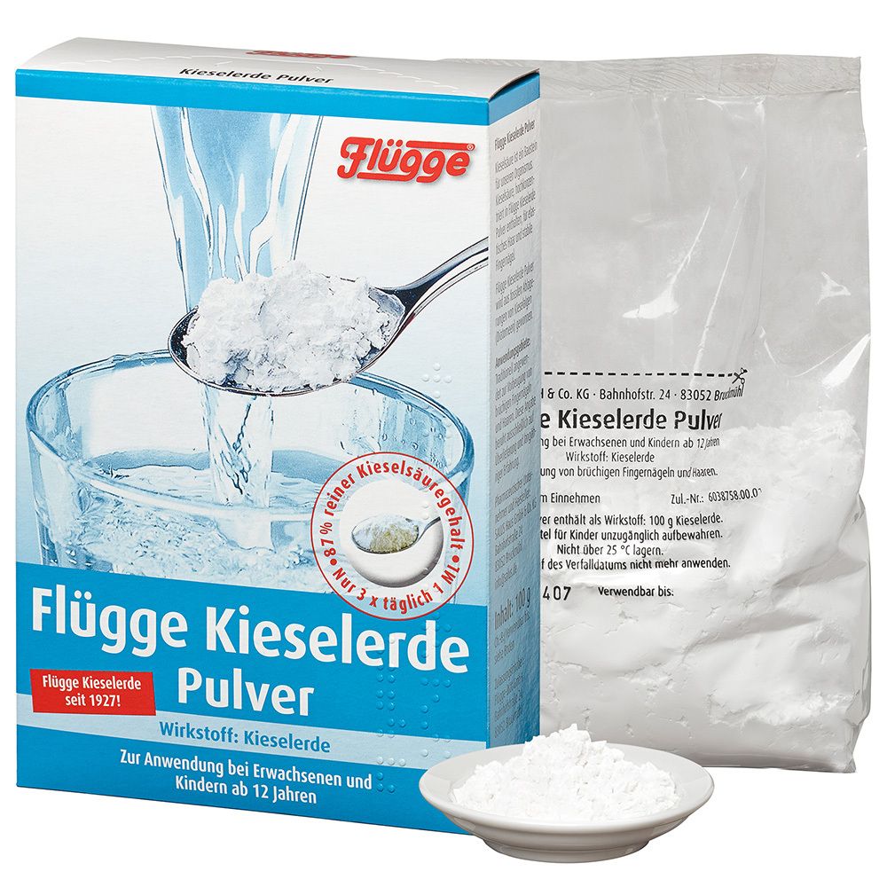 Flügge Kieselerde, Pulver