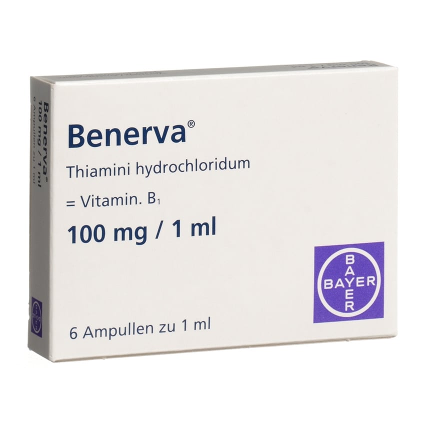 BENERVA sol inj 100 mg/ml 6 amp 1 ml