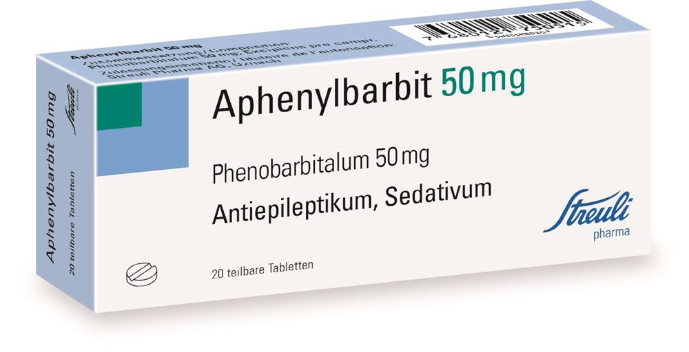 APHENYLBARBITE Streuli cpr 50 mg 20 pce