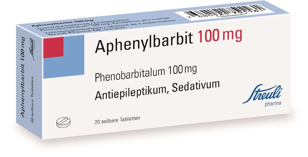 APHENYLBARBITE Streuli cpr 100 mg 20 pce