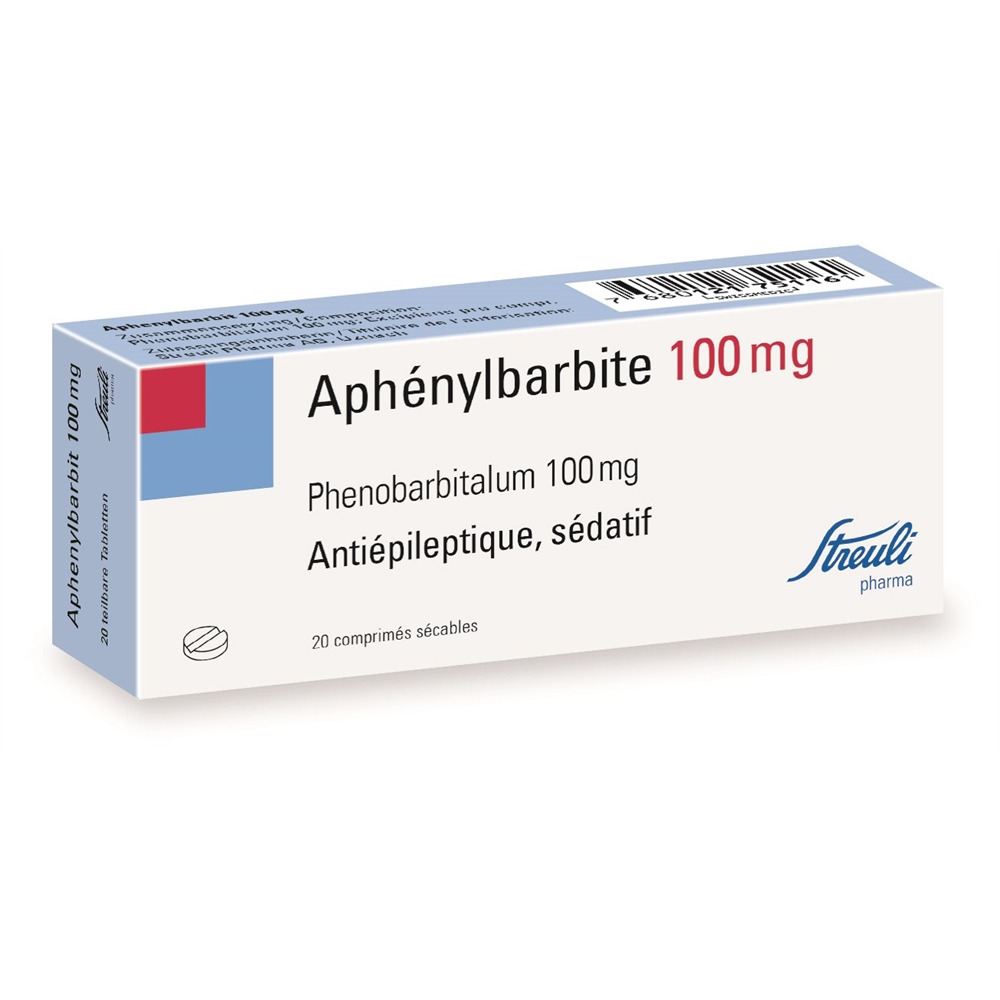APHENYLBARBITE Streuli cpr 100 mg 20 pce