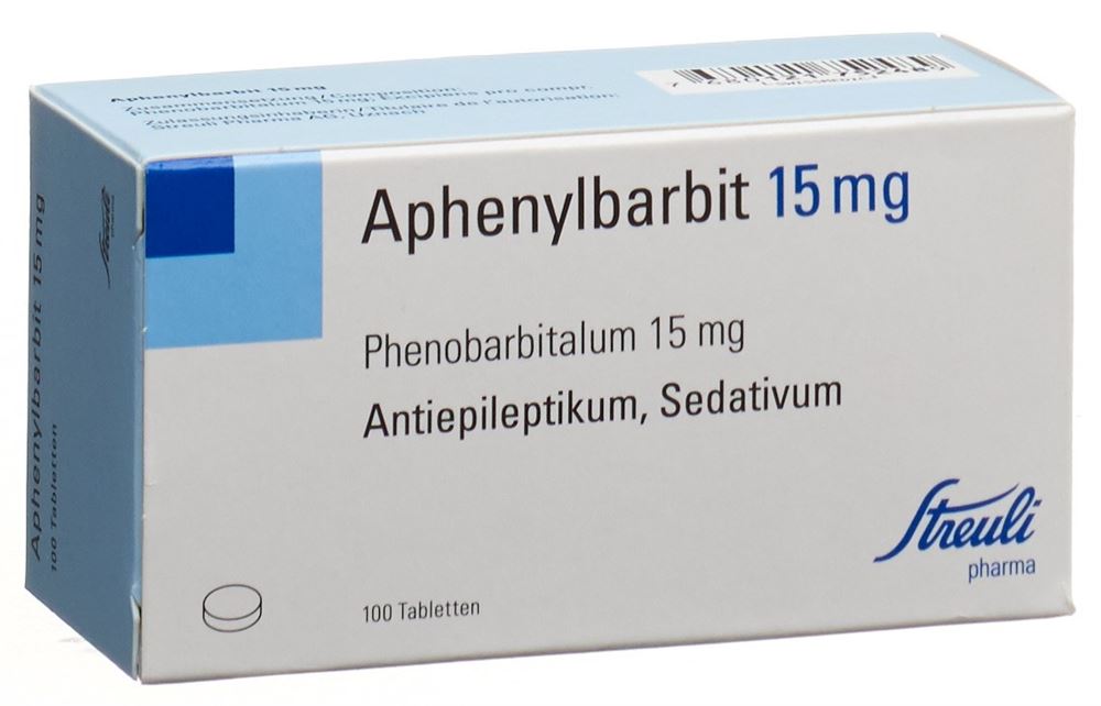 APHENYLBARBITE Streuli cpr 15 mg 100 pce