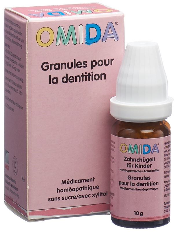OMIDA granules dentition enfants s sucre fl 10 g