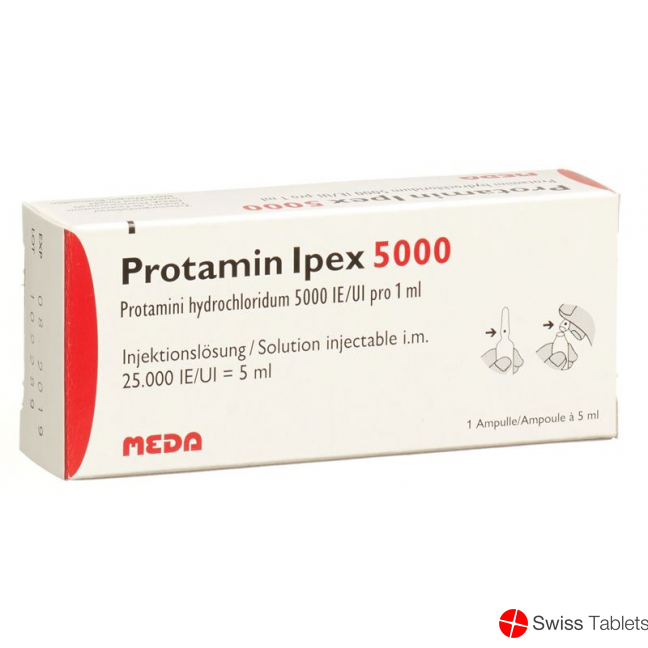 PROTAMIN Ipex 1000 sol inj 5000 UI/5ml amp 5 ml