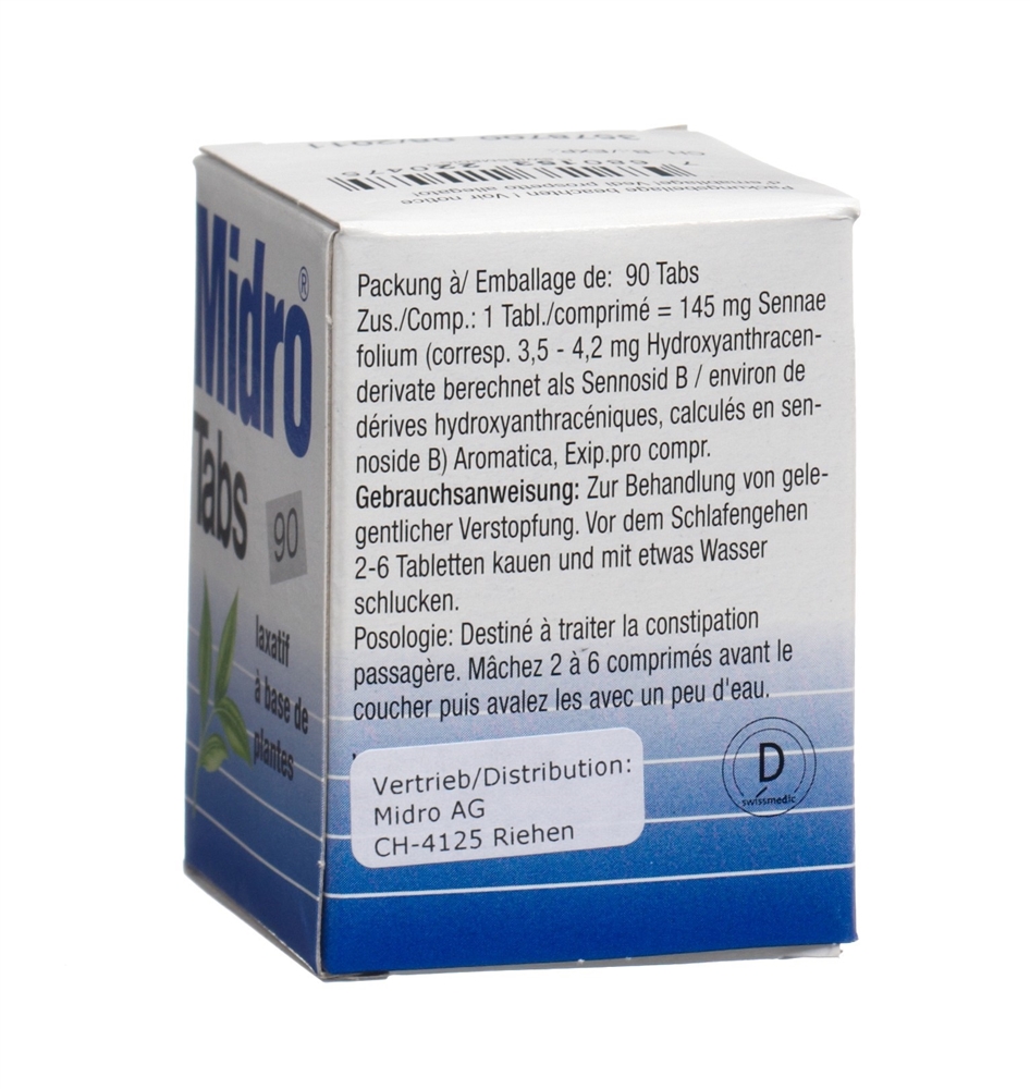 MIDRO Tabs cpr bte 90 pce
