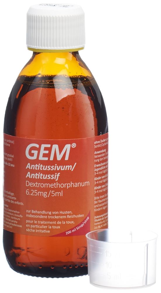 GEM Antitussif sirop fl 200 ml