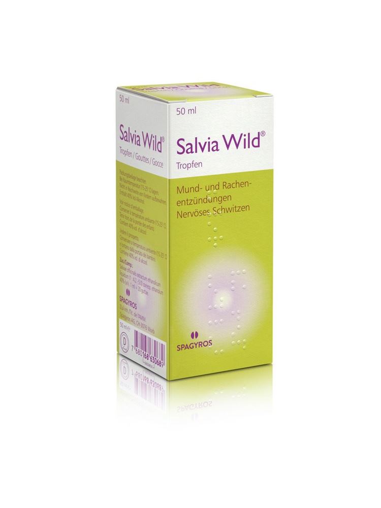 Salvia Wild, Tropfen zum Einnehmen / zur Anwendung in der Mundhöhle